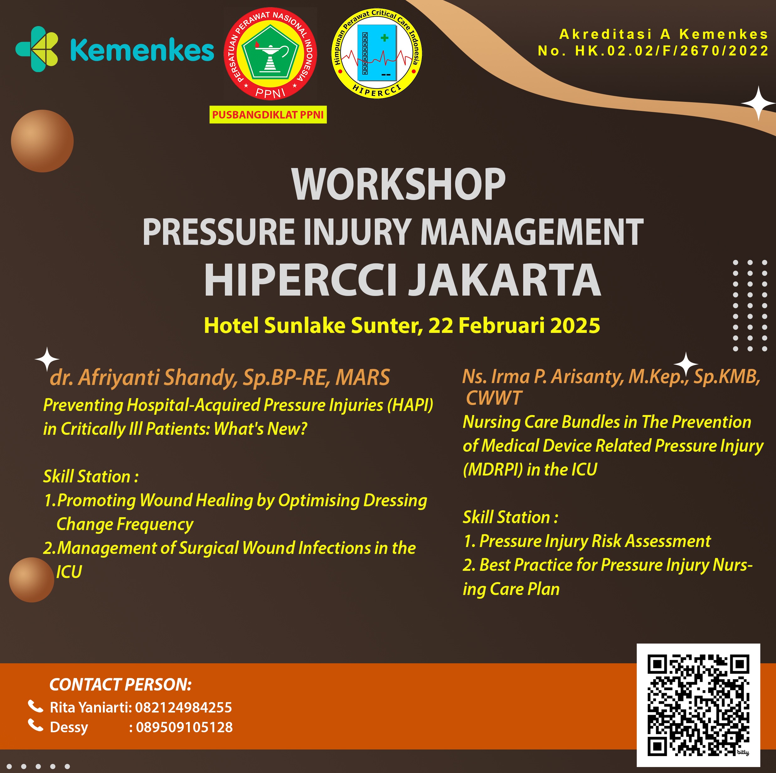 14166-Workshop Pressure Injury Management di Sunlake Hotel Sunter, Jakarta