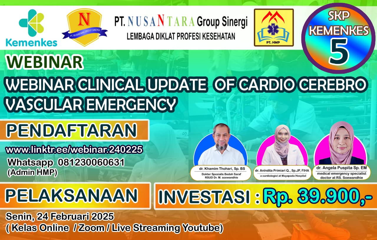 Webinar Clinical Update of Cardio Cerebro Vascular Emergency