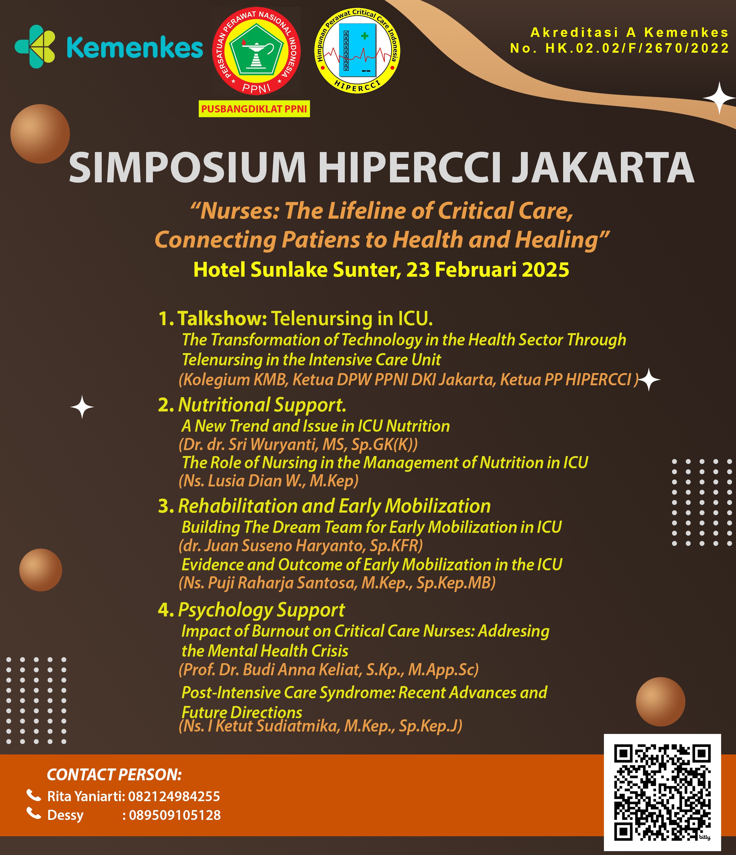 14167-Nurses The Lifeline of Critical Care, Connecting Patients to Health and Healing di Sunlake Hotel Sunter, Jakarta