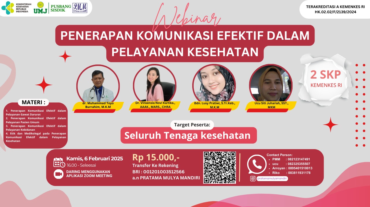 PENERAPAN KOMUNIKASI EFEKTIF DALAM PELAYANAN KESEHATAN