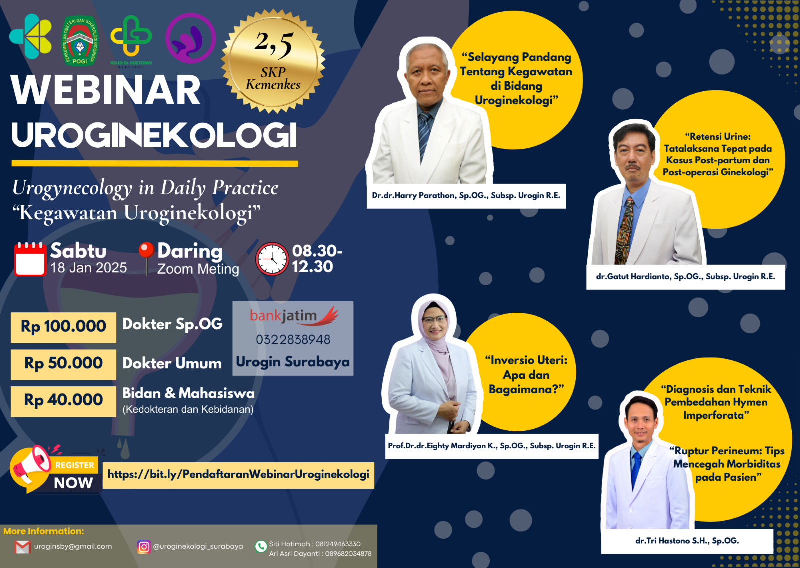 Webinar Urogynecology in Daily Practice - Kegawatan Uroginekologi