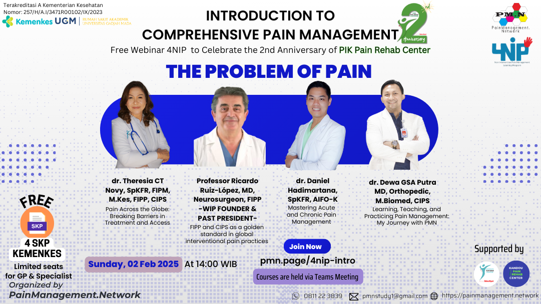 4NIP 2025 Comprehensive Pain Management Course Opening Session Webinar