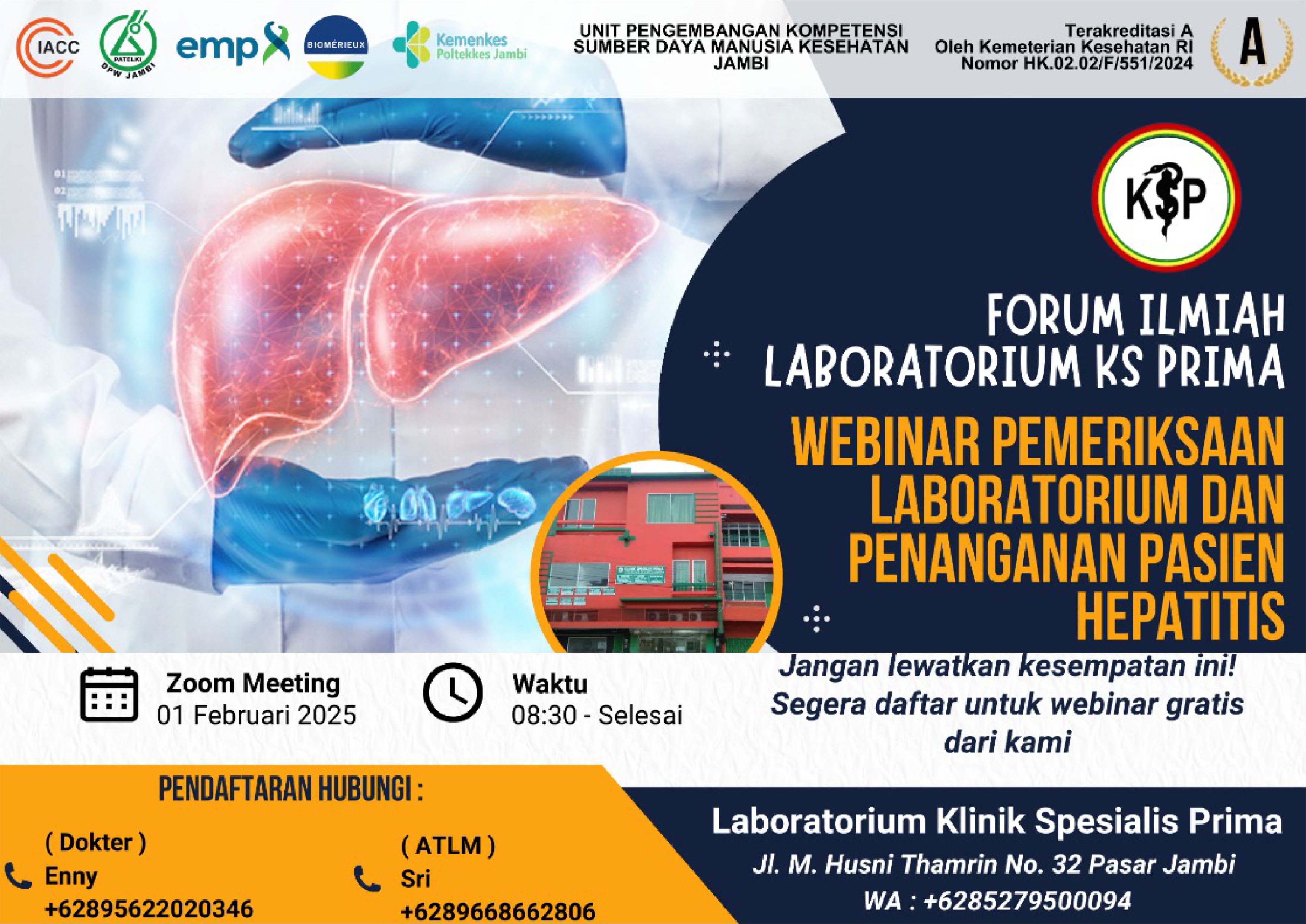Webinar Pemeriksaan Laboratorium dan Penanganan Pasien Hepatitis