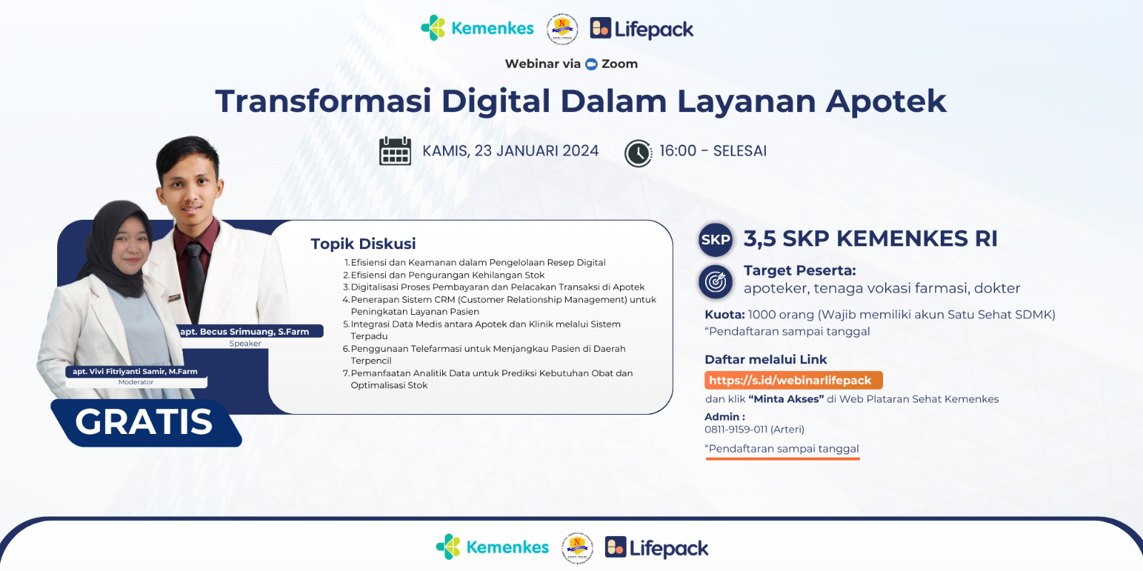 Webinar Transformasi Digital Dalam Layanan Apotek