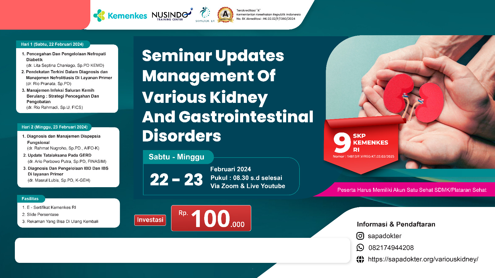 Seminar Updated Management Of Various Kidney And Gastrointestinal Disorders Angkatan 2