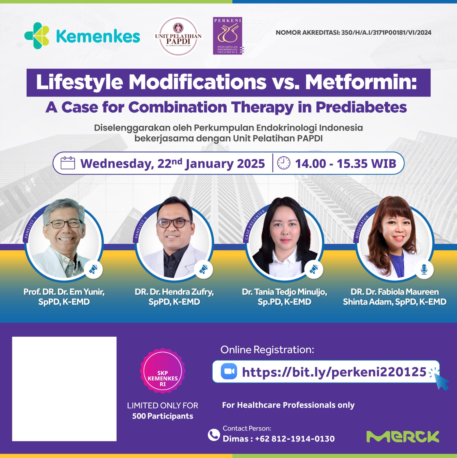 Seminar Online Lifestyle Modification vs Metformint a Case for Combination Therapy in Prediabetes