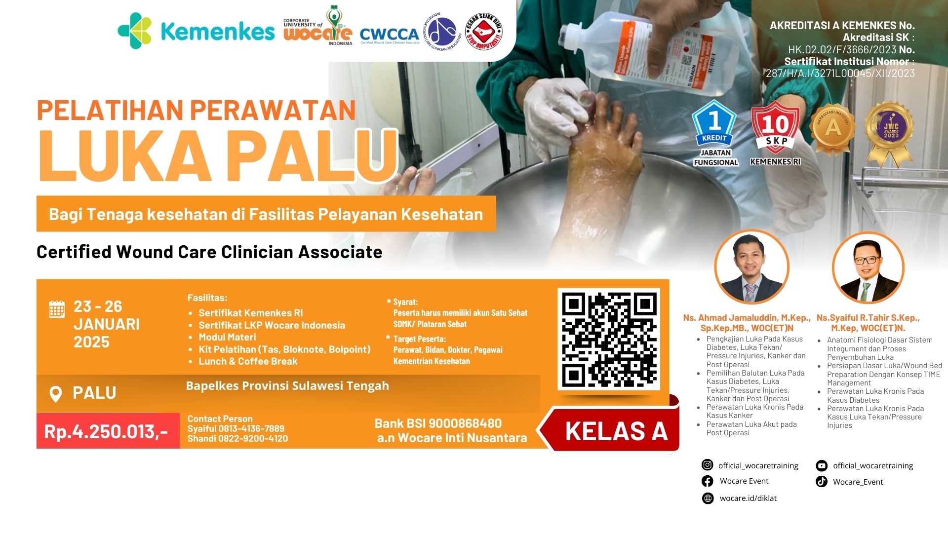 PLU.009 - Pelatihan Perawatan Luka bagi Praktisi Kesehatan di Fasilitas Pelayanan Kesehatan