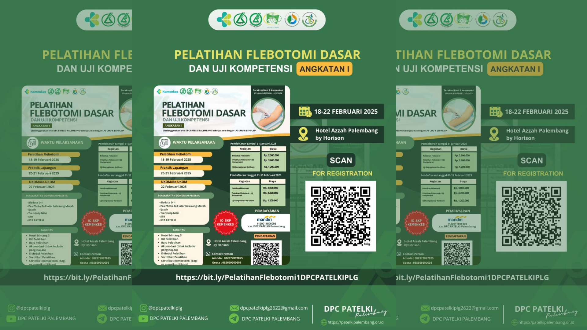 PELATIHAN FLEBOTOMI DASAR ANGKATAN 1_DPC PATELKI PALEMBANG