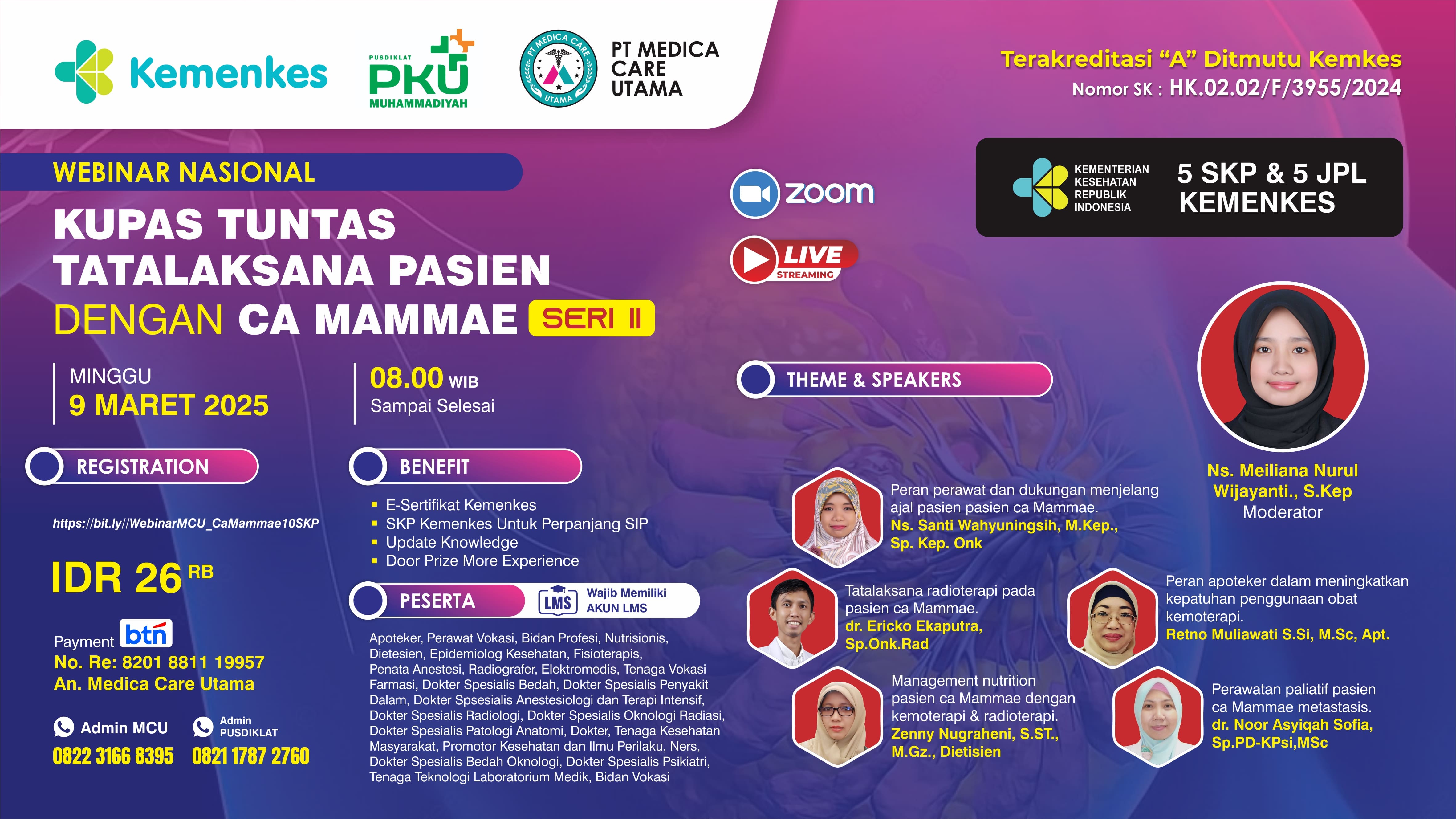 Webinar Kupas Tuntas Tatalaksana Pasien dengan Kanker Mammae Seri II