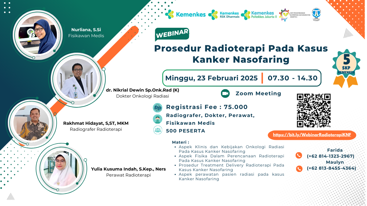 WEBINAR PROSEDUR RADIOTERAPI PADA KASUS  KANKER NASOFARING