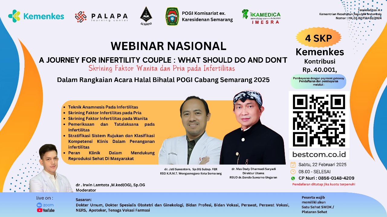Webinar a Journey for Infertility Couple What Should Do and Dont, Skrining Faktor Wanita dan Pria Pada Infertilitas