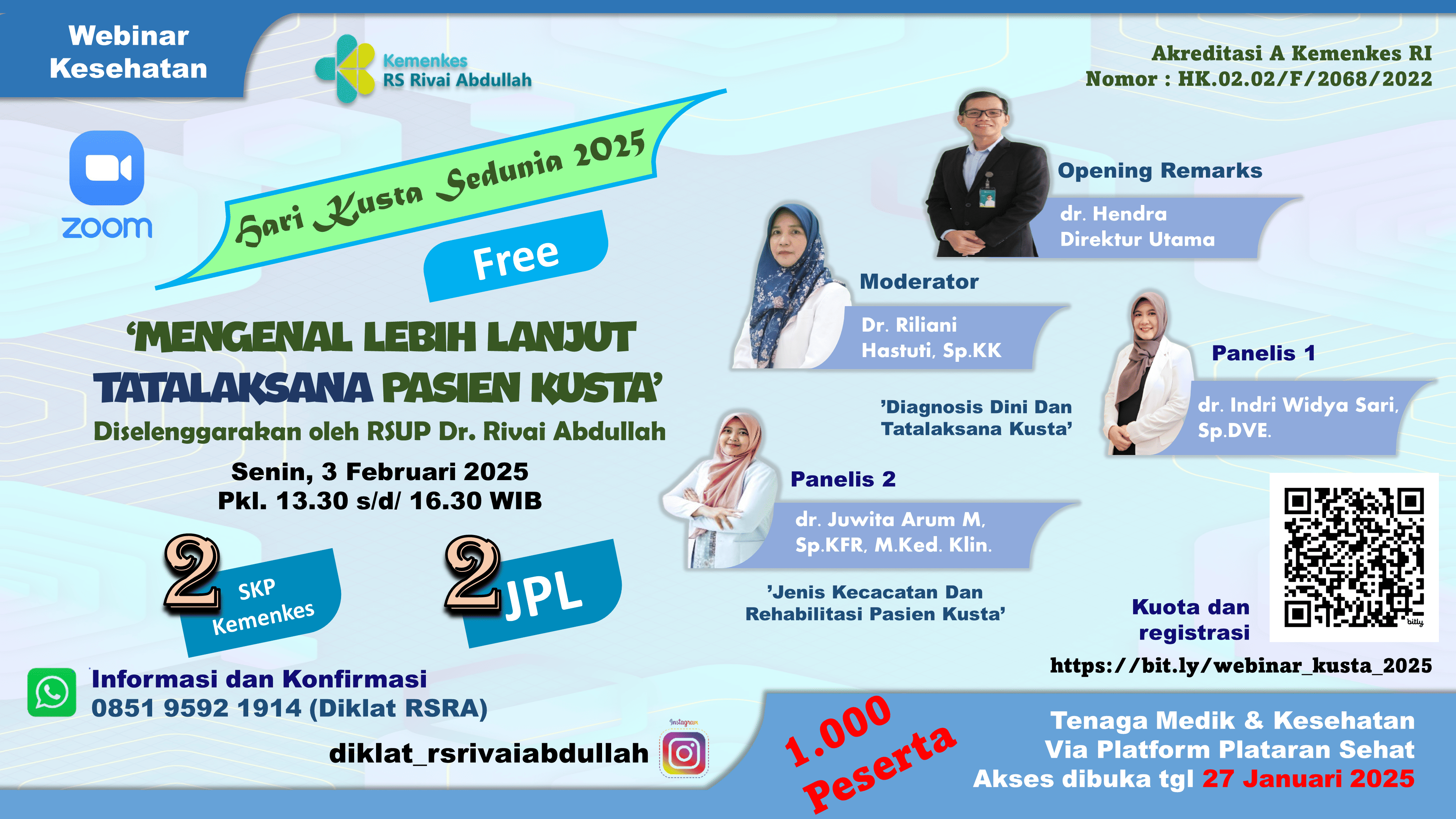 Webinar Kesehatan Mengenal Lebih Lanjut Tatalaksana Pasien Kusta