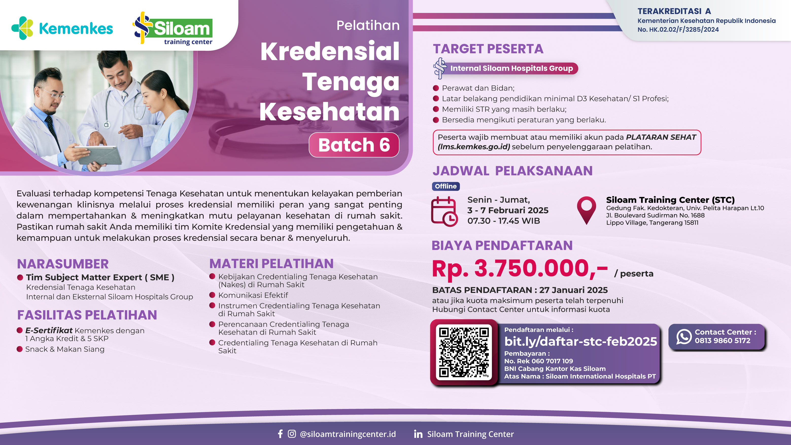 Pelatihan Kredensial Tenaga Kesehatan
