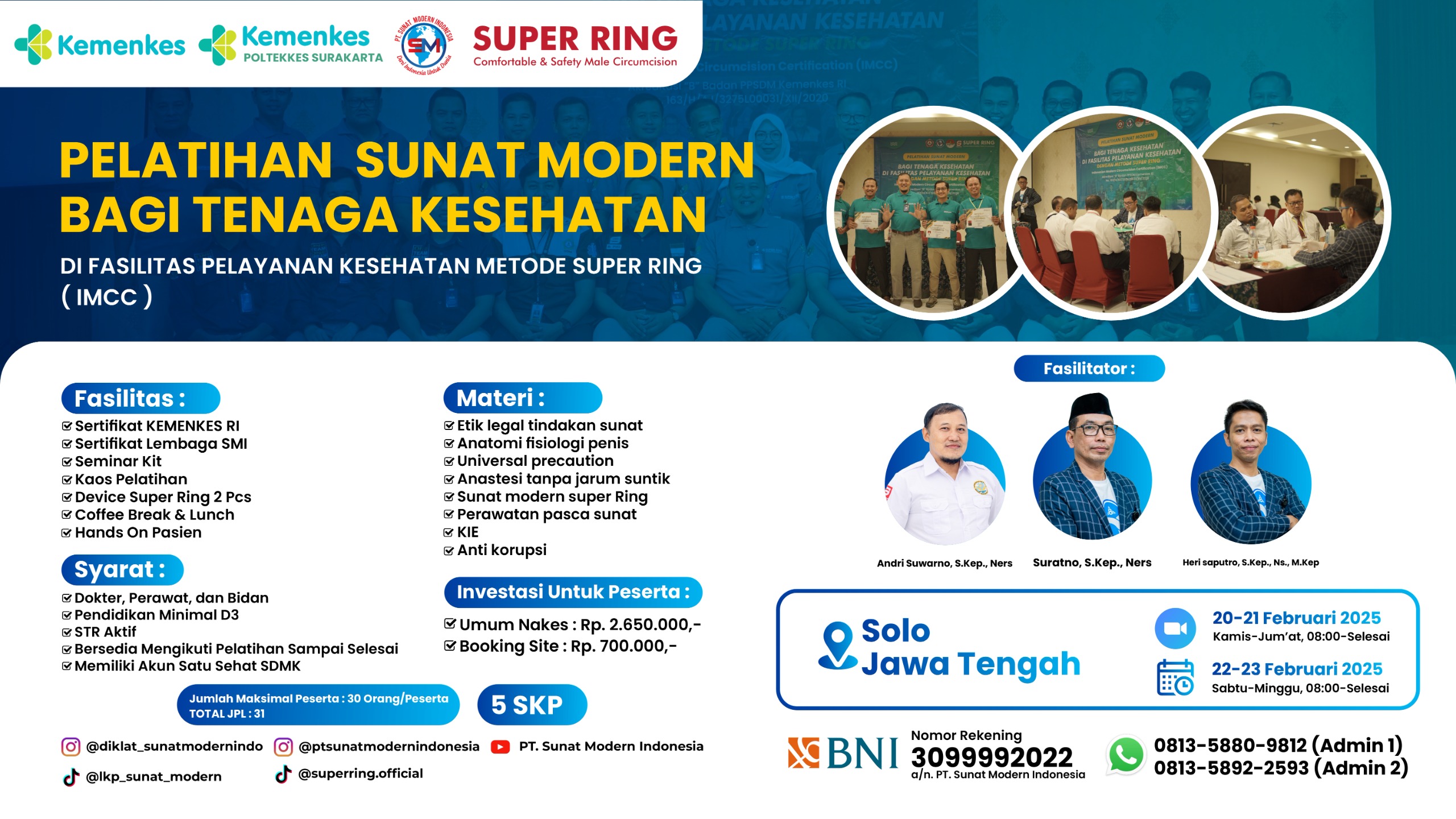 Pelatihan Sunat Modern Bagi Tenaga Kesehatan Di Fasilitas Pelayanan Kesehatan Oleh PT Sunat Modern