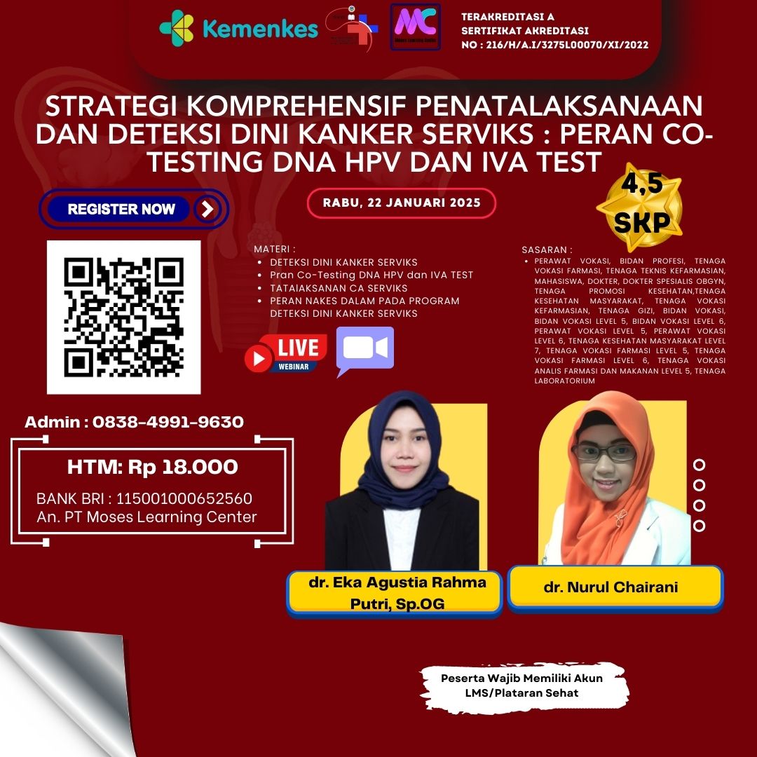 Webinar Strategi Komprehensif Penatalaksanaan dan Deteksi Dini Kanker Serviks Peran Co-Testing DNA HPV dan IVA Test
