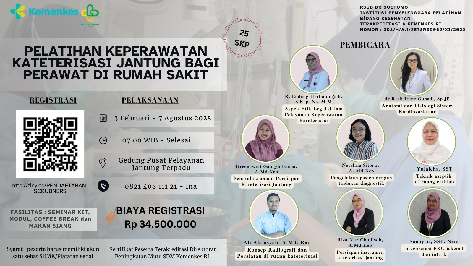 Pelatihan Keperawatan Kateterisasi Jantung Bagi Perawat di Rumah Sakit - Angkatan 1A Tahun 2025