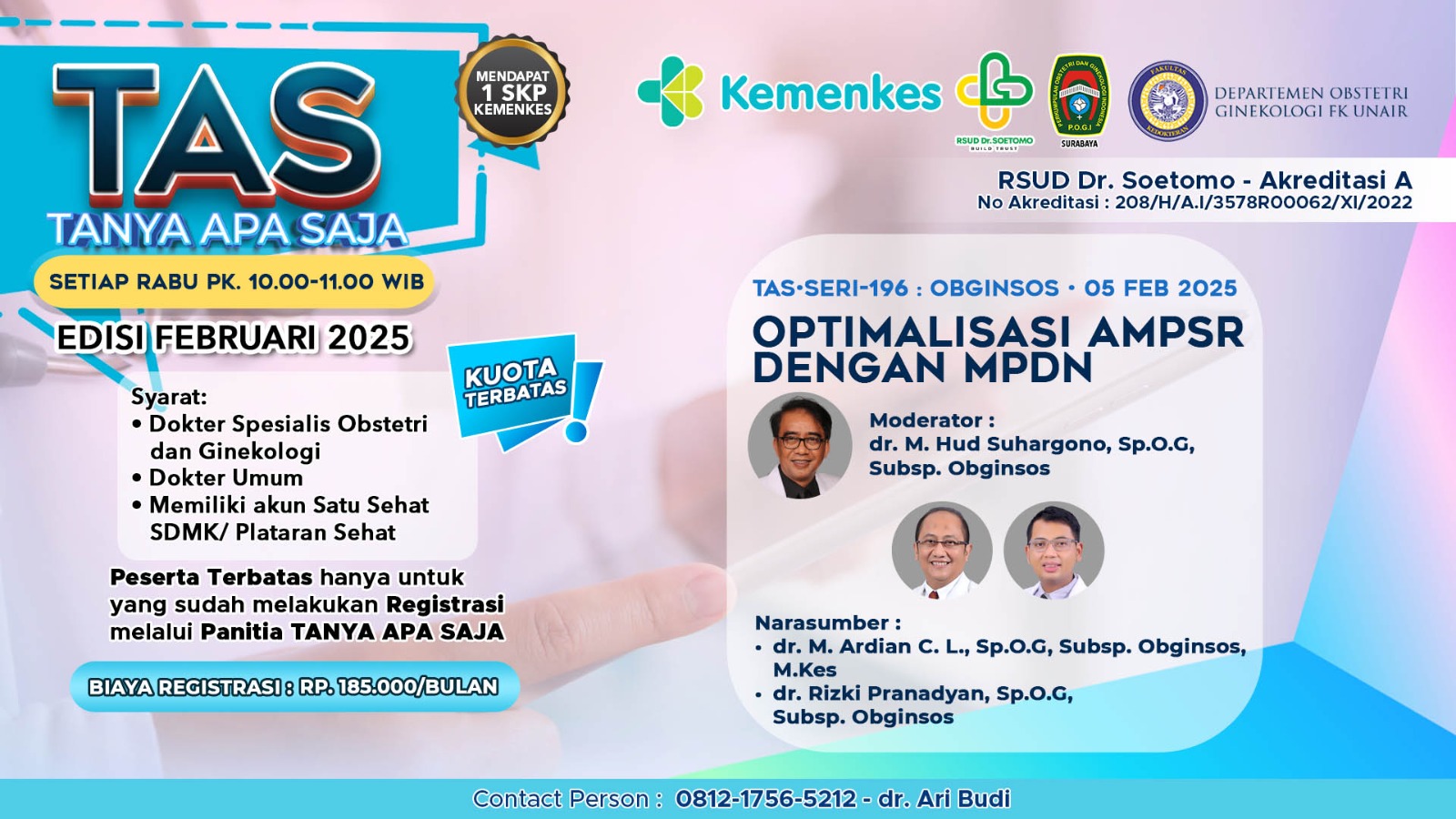 Webinar TAS (Tanya Apa Saja) - Optimalisasi AMPSR Dengan MPDN