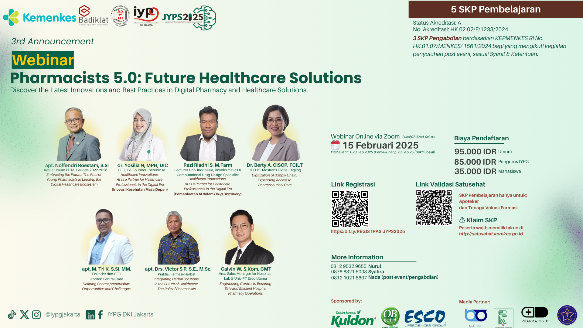 Webinar JYPS 2025 - Pharmacist 5.0 Future Healthcare Solutions