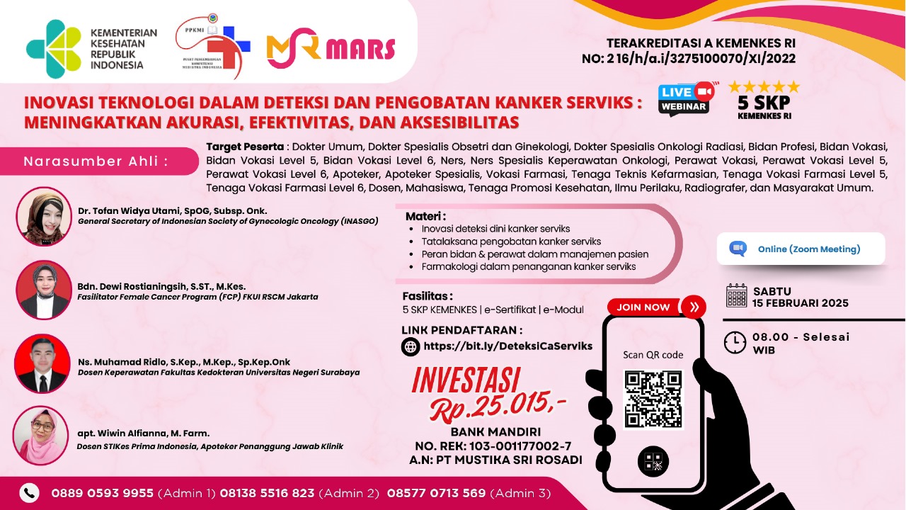 Webinar Inovasi Teknologi dalam Deteksi dan Pengobatan Kanker Serviks Meningkatkan Akurasi, Efektivitas, dan Aksesibilitas