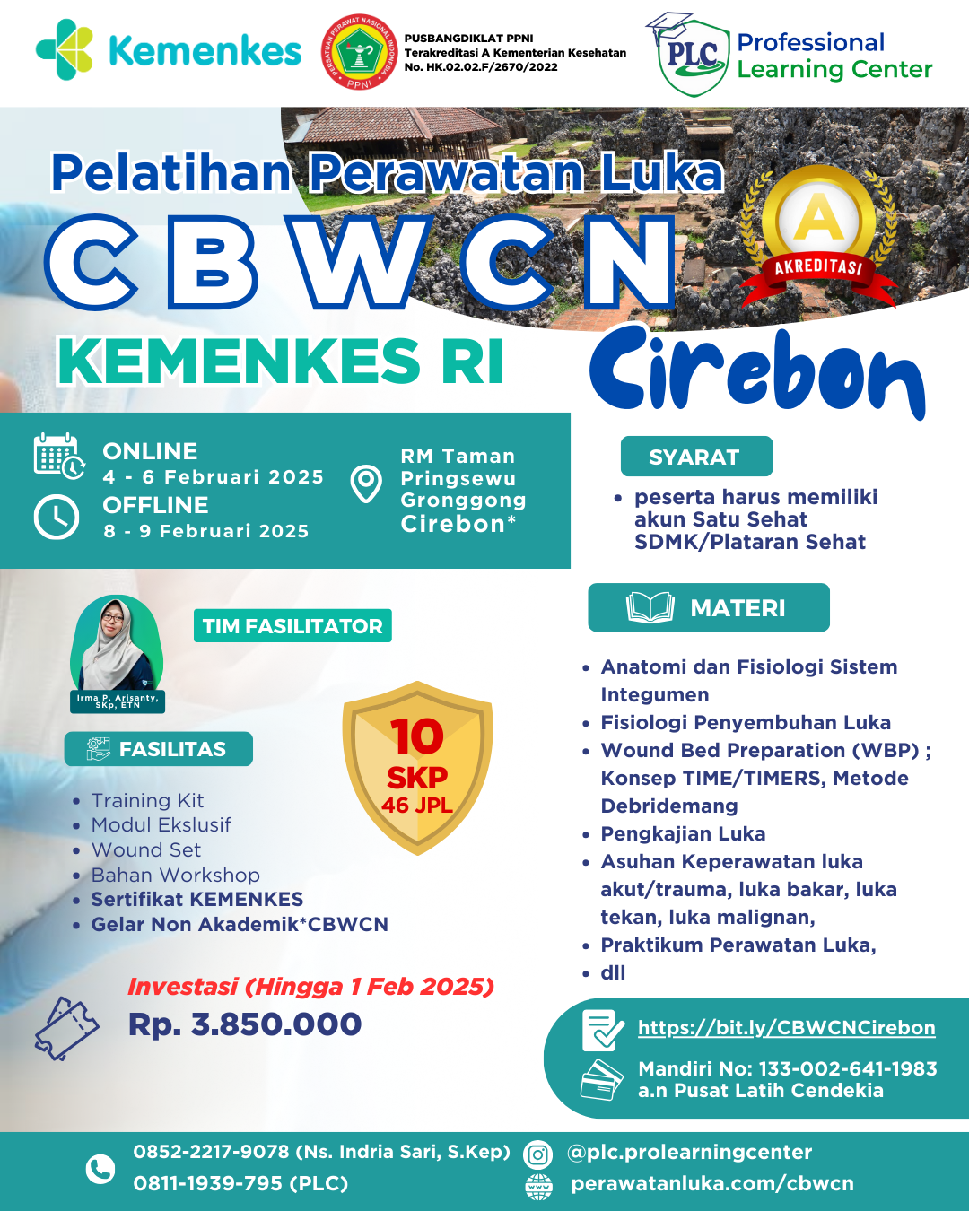 Pelatihan Certified Basic Wound Care Nurse CBWCN Angkatan 2 di Cirebon