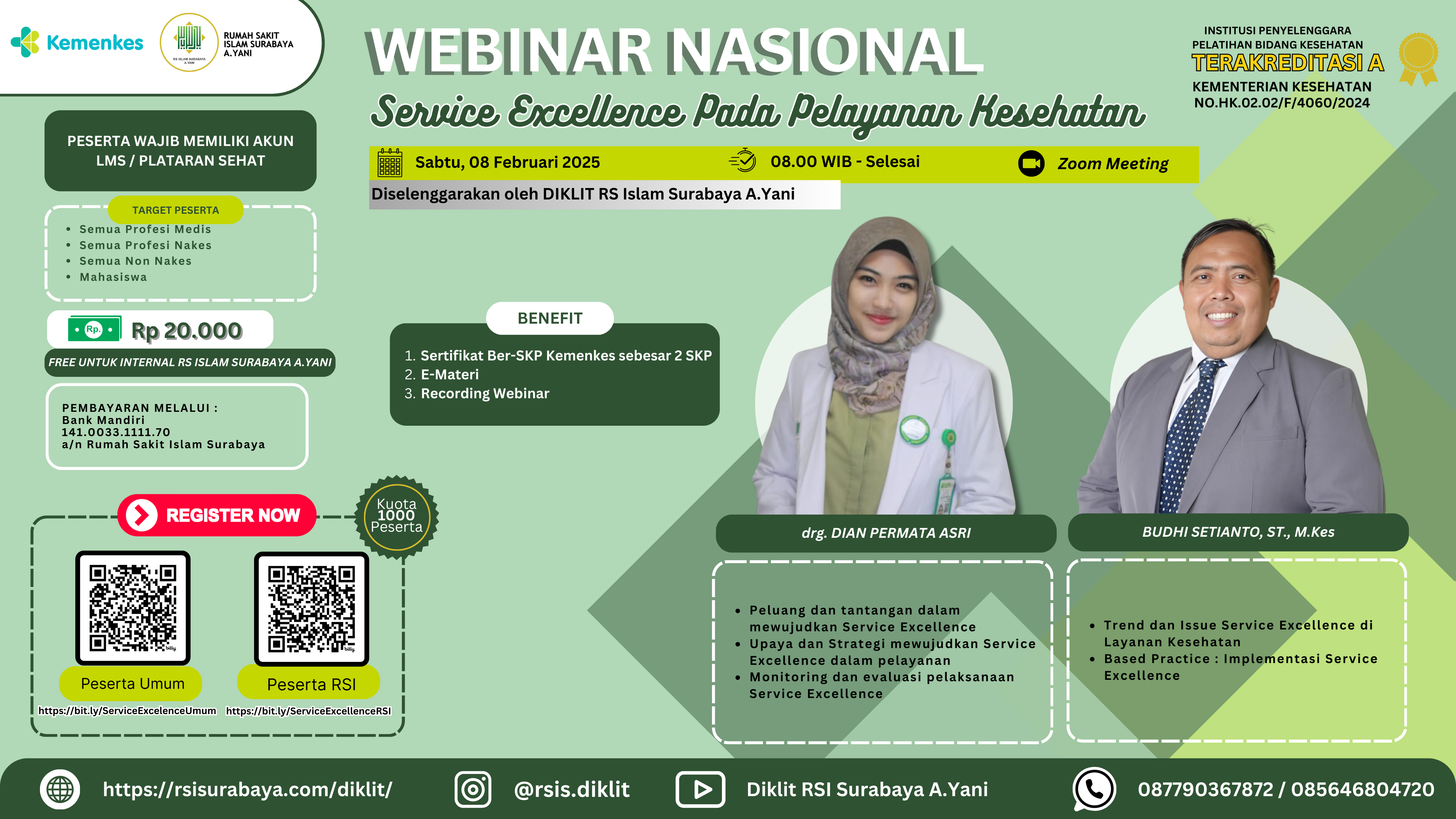 WEBINAR SERVICE EXCELLENCE PADA PELAYANAN KESEHATAN