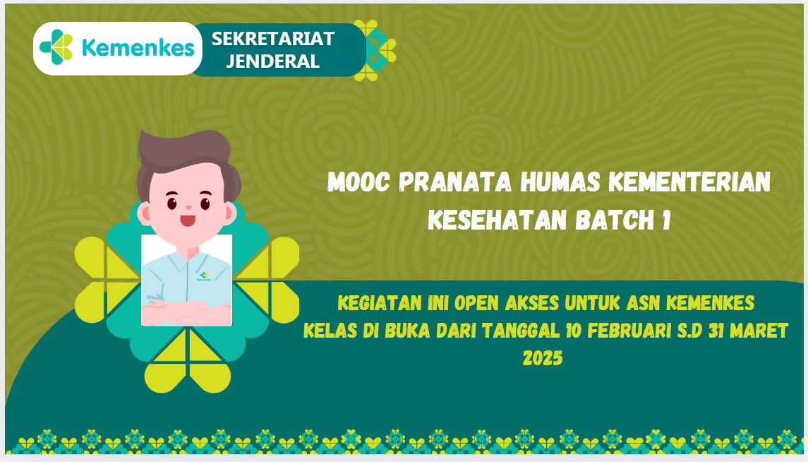 MOOC Pranata Humas Kementerian Kesehatan Batch 1