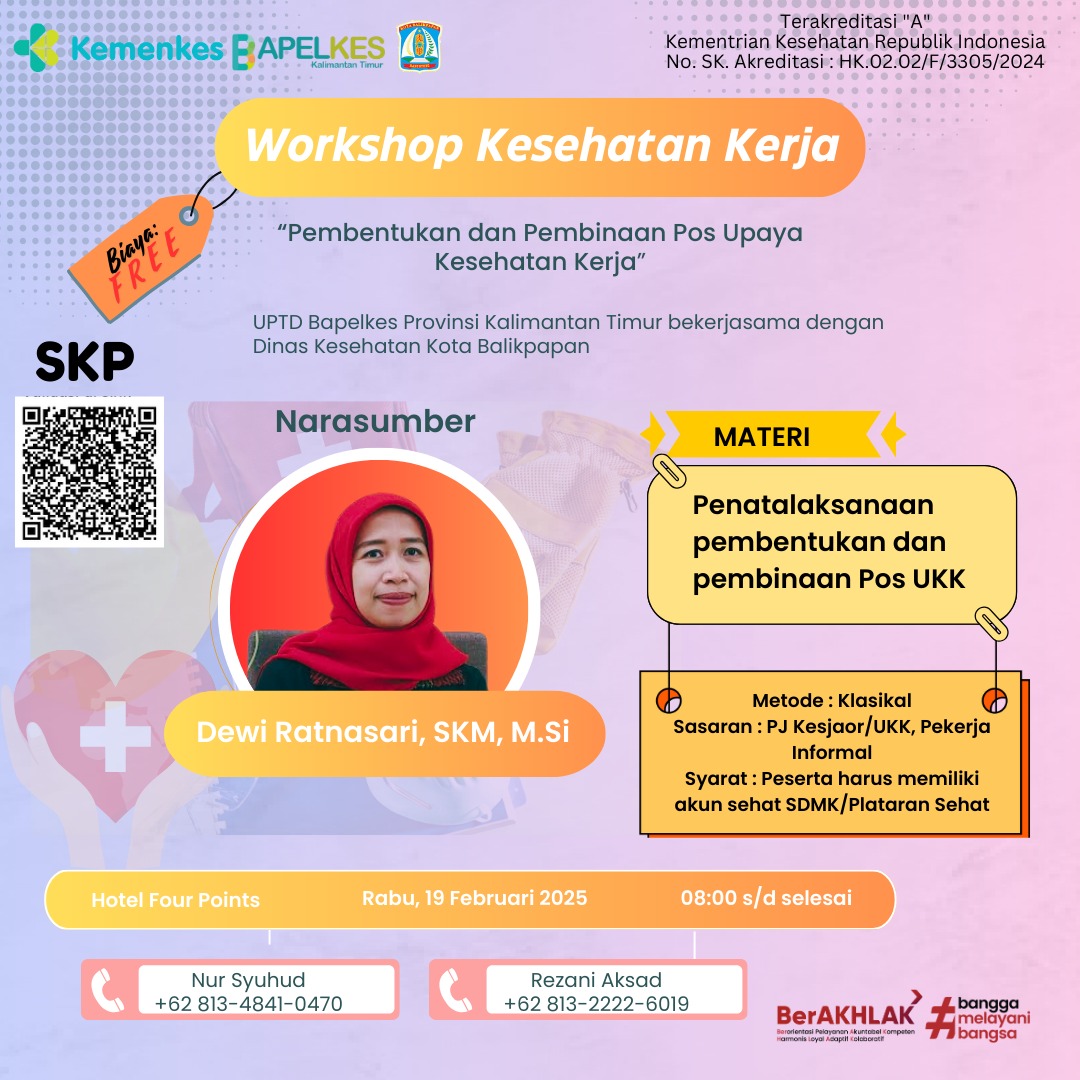 Workshop dan Pemberian Informasi Mengenai Pembentukan dan Pembinaan POS Upaya Kesehatan Kerja