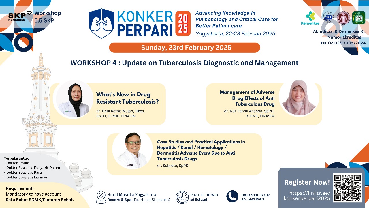 Workshop Update on Tuberculosis Diagnostic and Management