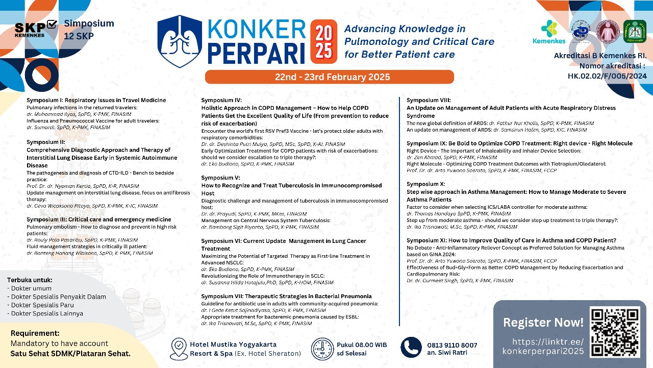 Simposium Advancing Knowledge in Pulmonology and Critical Care for Better Patient Care