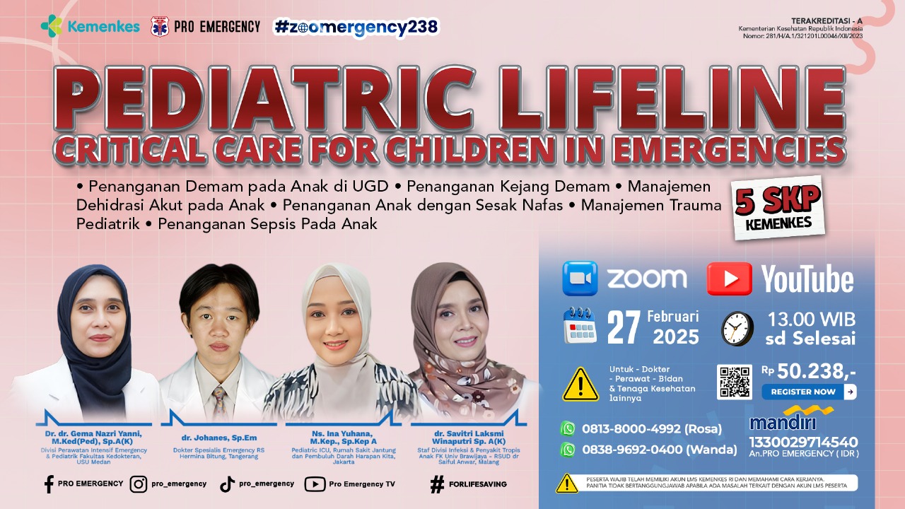 Webinar Pediatric LifeLine Critical Care for Children in Emergencies