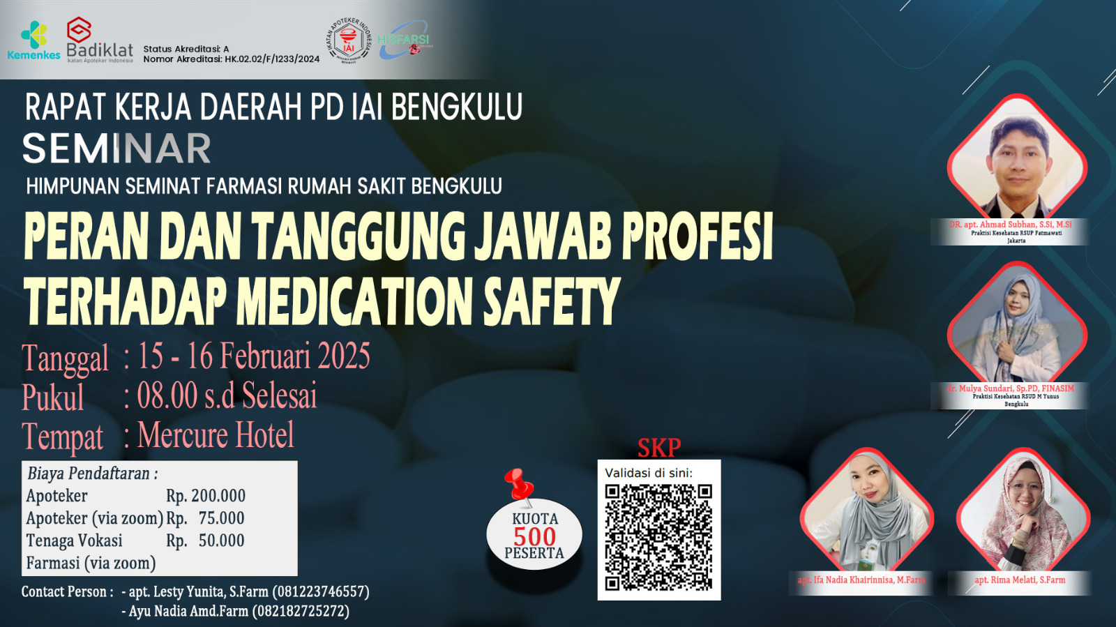 Seminar Peran dan Tanggung Jawab Profesi terhadap Medication Safety