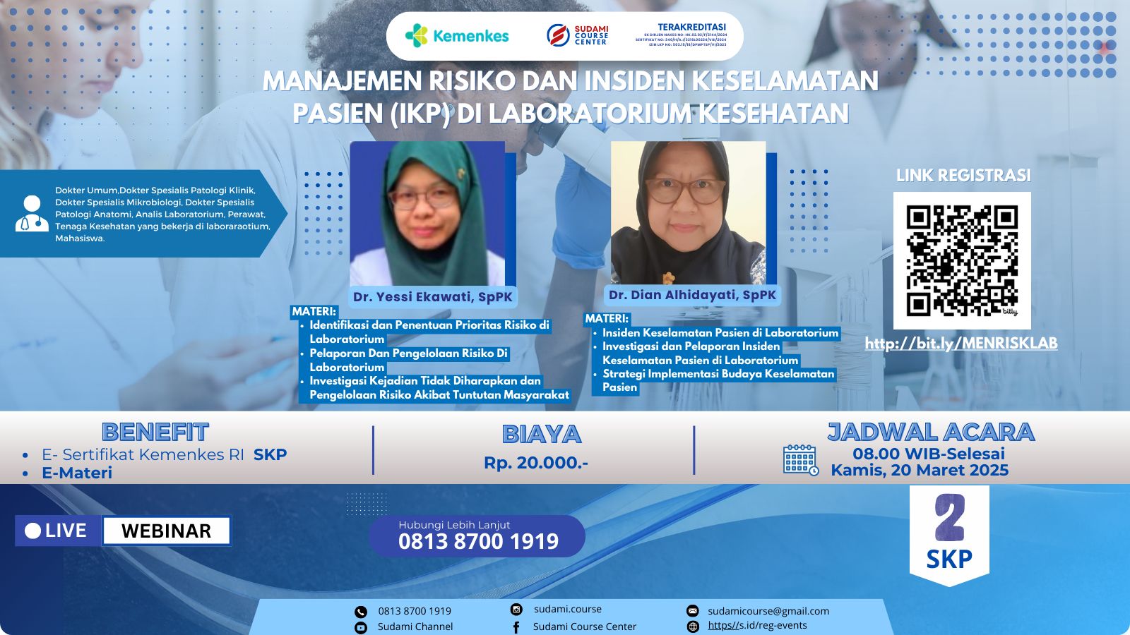 MANAJEMEN RISIKO DAN INSIDEN KESELAMATAN PASIEN (IKP) DI LABORATORIUM KESEHATAN