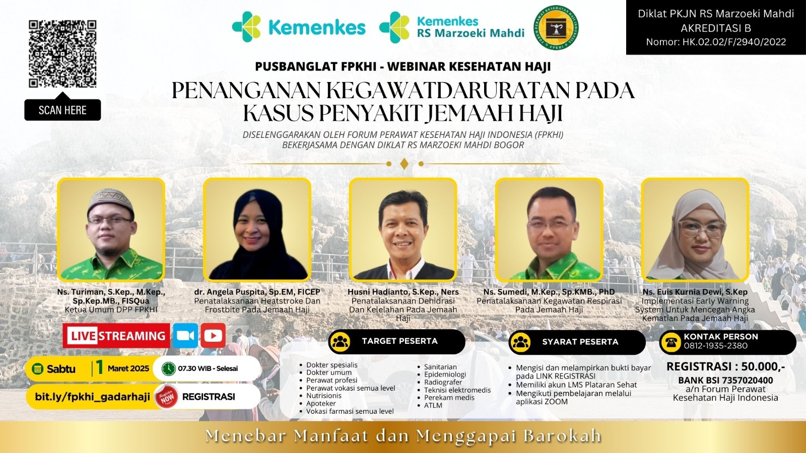 Webinar Penanganan Kegawatdaruratan pada Kasus Penyakit Jemaah Haji