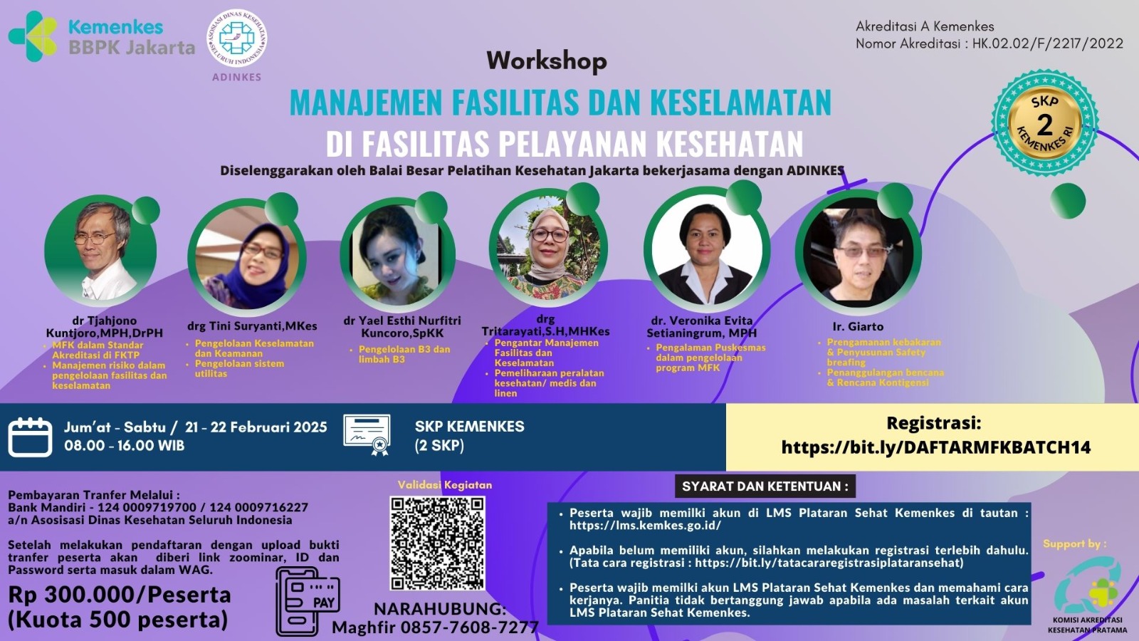 Adinkes - Webinar Manajemen Fasilitas Keselamatan di Fasilitas Pelayanan Kesehatan