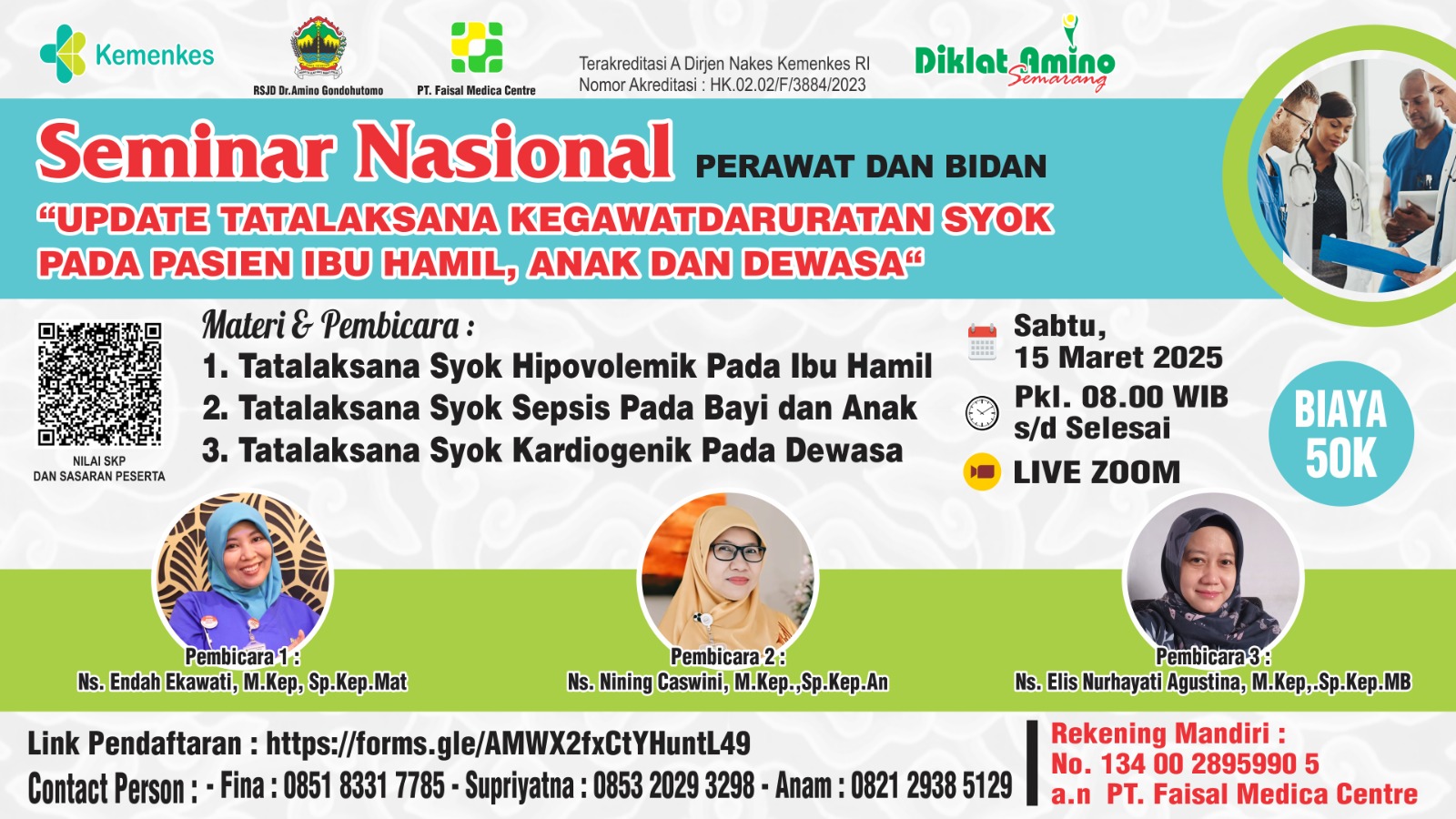WEBINAR UPDATE TATALAKSANA KEGAWATDARURATAN SYOK PADA PASIEN IBU HAMIL, ANAK DAN DEWASA Angkatan 1