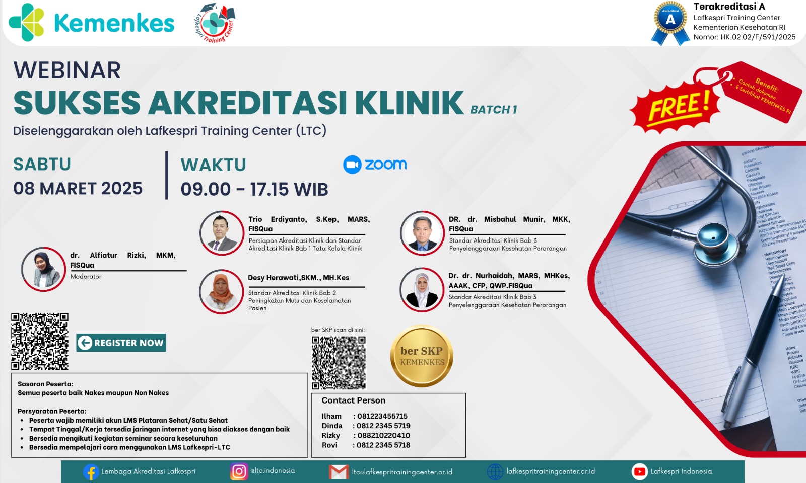 Webinar Sukses Akreditasi Klinik Angkatan 1