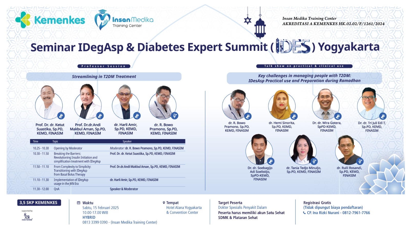 Seminar IDegAsp and Diabetes Expert Summit (IDES) Yogyakarta