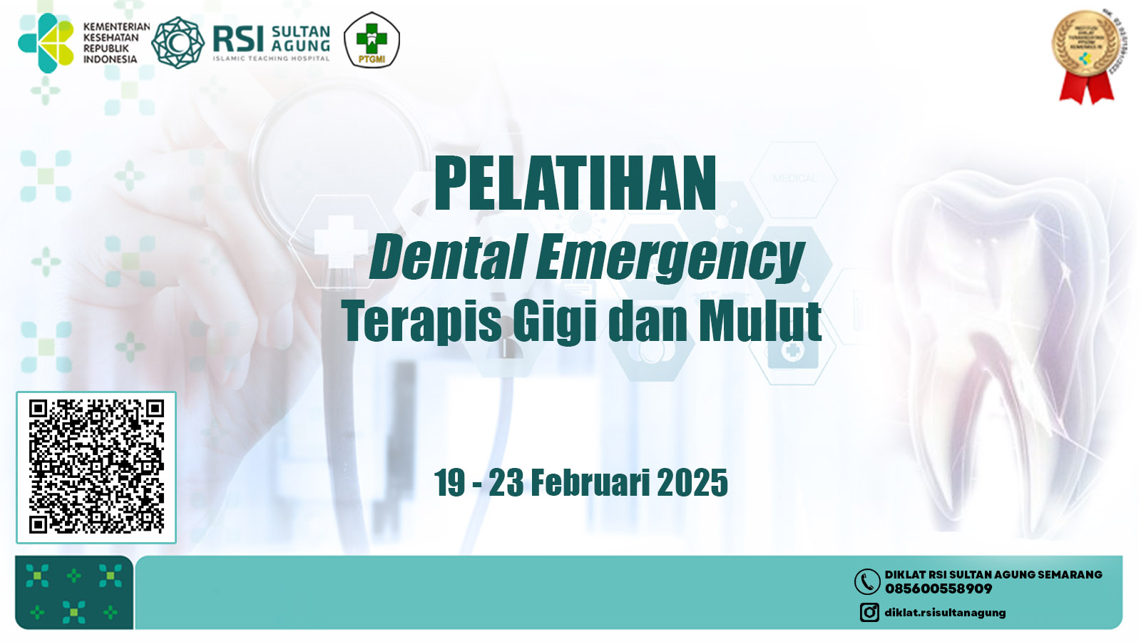 Pelatihan Dental Emergency bagi Terapis Gigi dan Mulut Angkatan 1