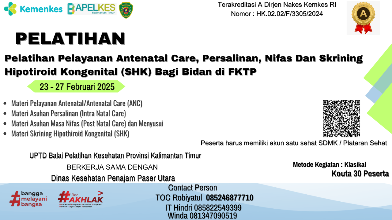 Pelatihan Pelayanan Antenatal Care, Persalinan, Nifas Dan Skrining Hipotiroid Kongenital (SHK) Bagi Bidan di FKTP Angkatan 1