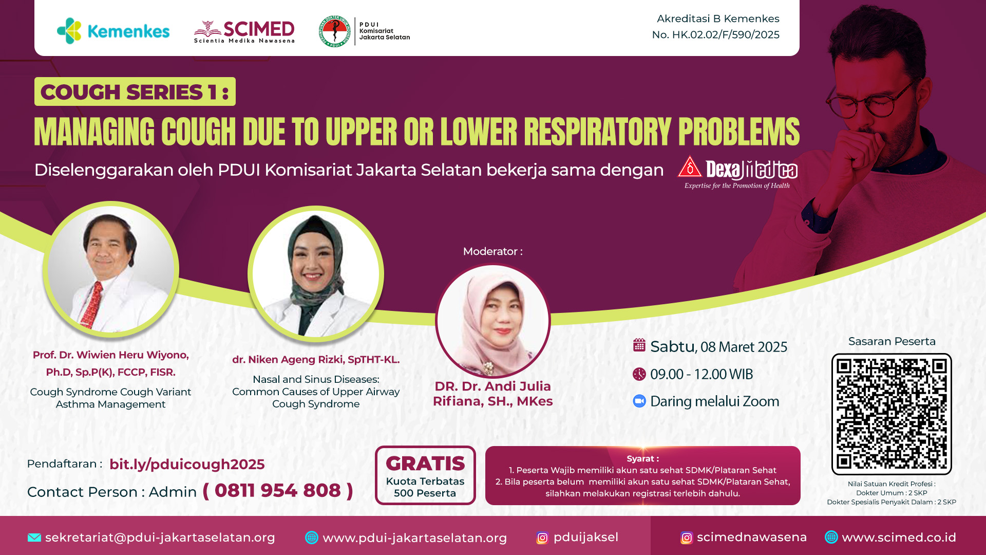Cough Series 1 : Managing  Cough Due to Upper or  Lower Respiratory  Problems Angkatan 1