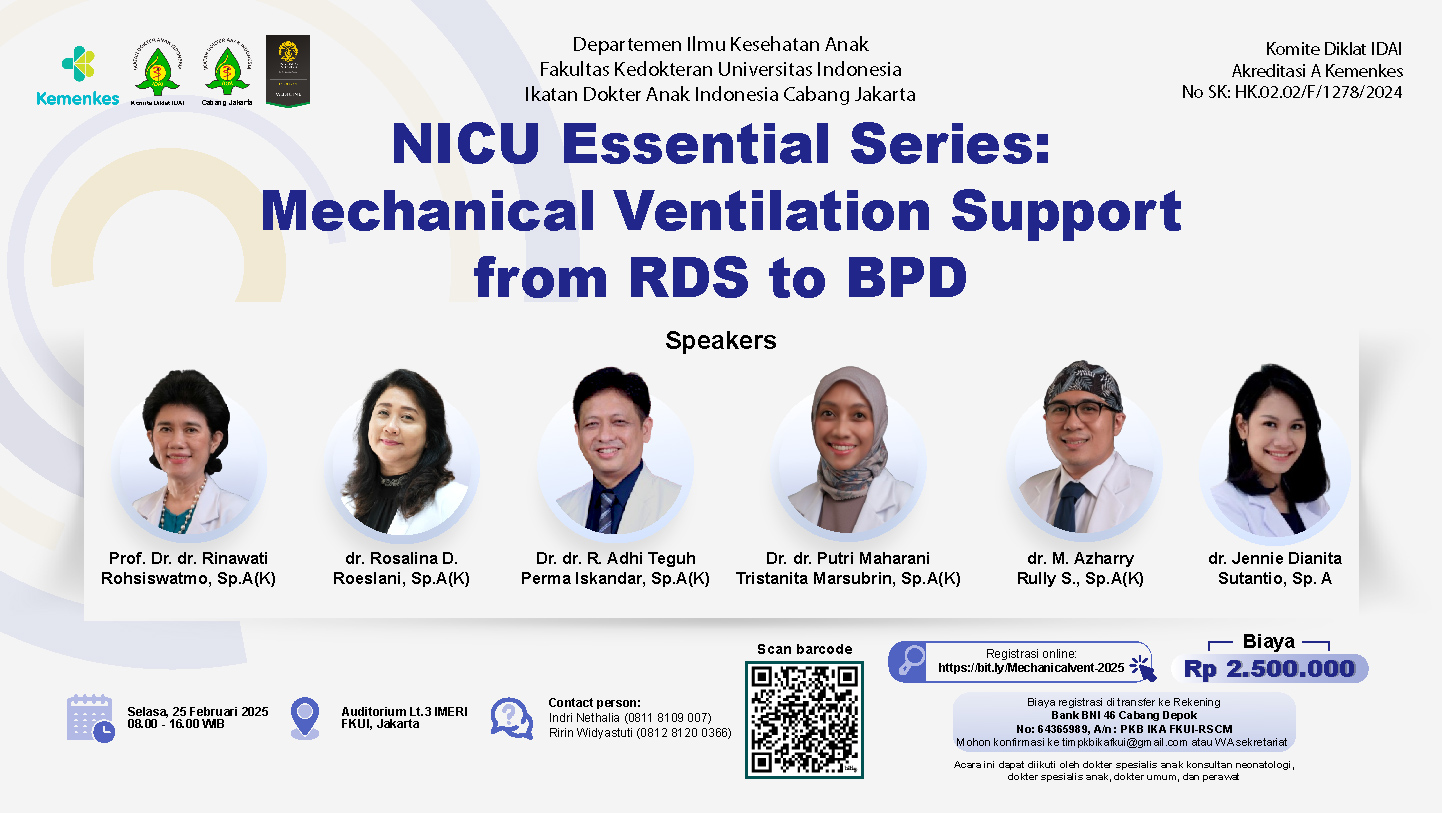 Workshop NICU Essential Series Mechanical Ventilation Support from RDS to BPD