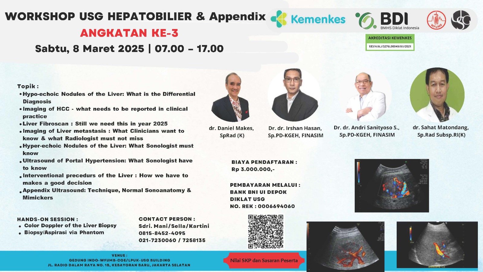 WORKSHOP USG HEPATOBILIER & APPENDIX Angkatan 3