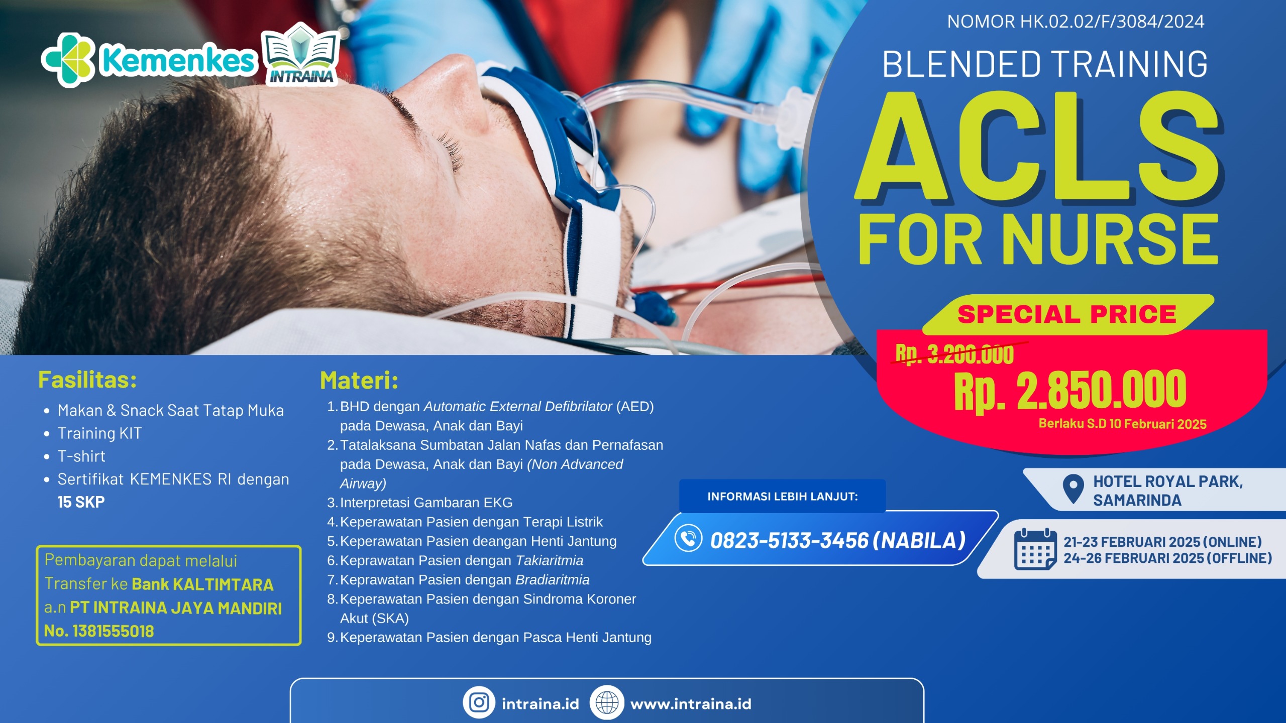 Pelatihan Advance Cardiac Life Support (ACLS) bagi Perawat Angkatan 3