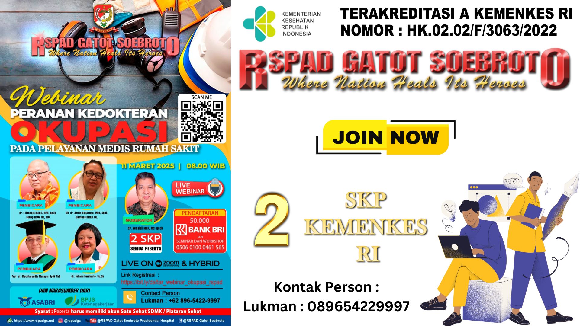 WEBINAR  SAFETY & HEALTH BY OCCUPATIONAL MEDICINE  WITH OCCUPATIONAL SURVEILLANCE IN THE WORKPLACE Angkatan 1