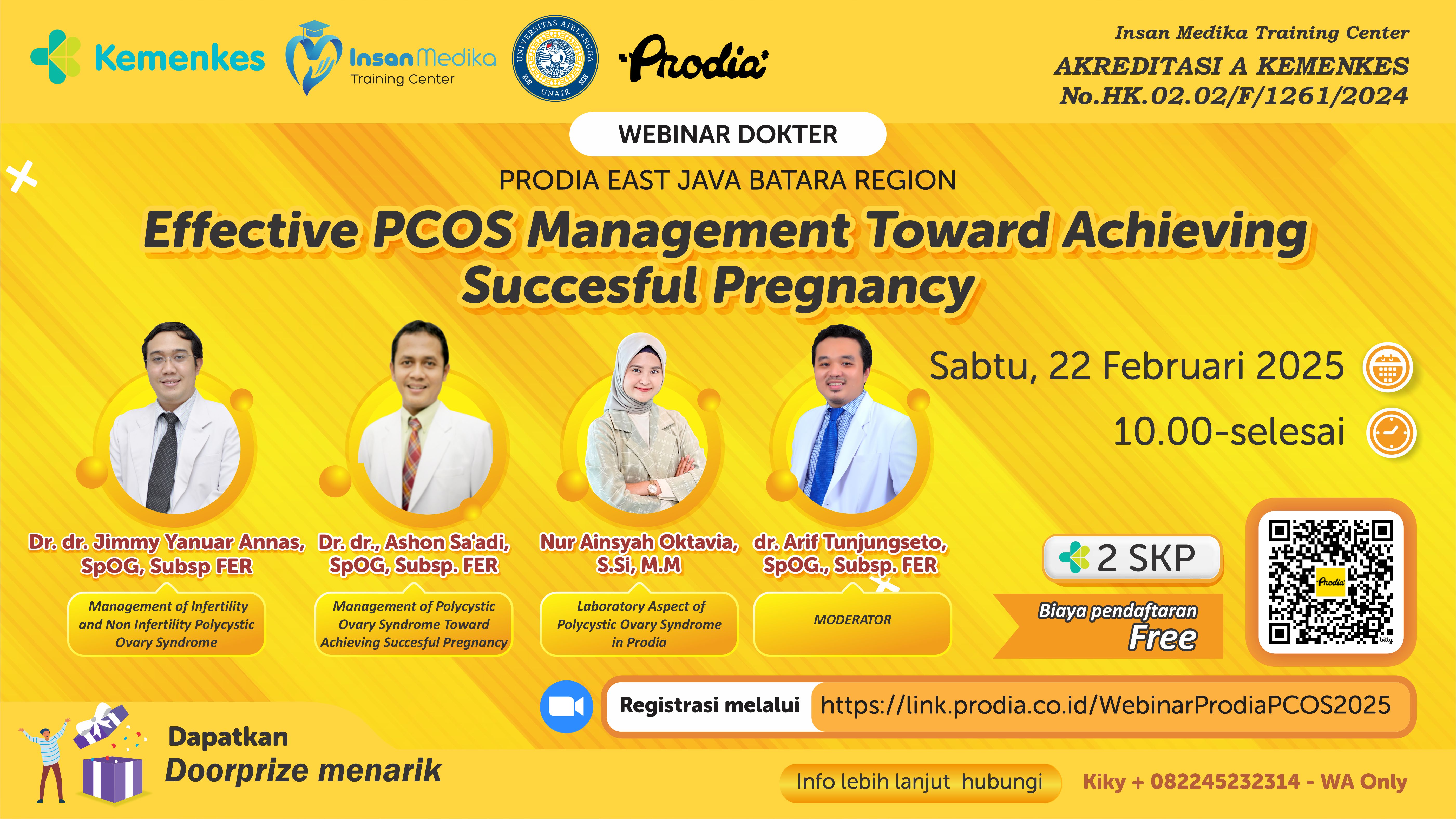 Webinar Dokter (Effective PCOS Management Toward Achieving Succesful Pregnancy)