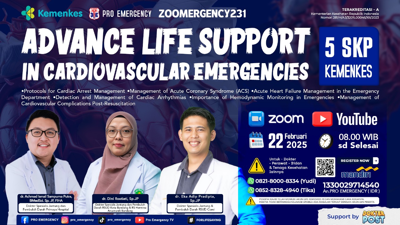 Webinar Advance Life Support In Cardiovascular Emergencies (ALS-CE)