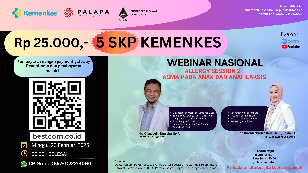 Webinar Allergy Session 2 Asma pada anak dan Anafilaksis