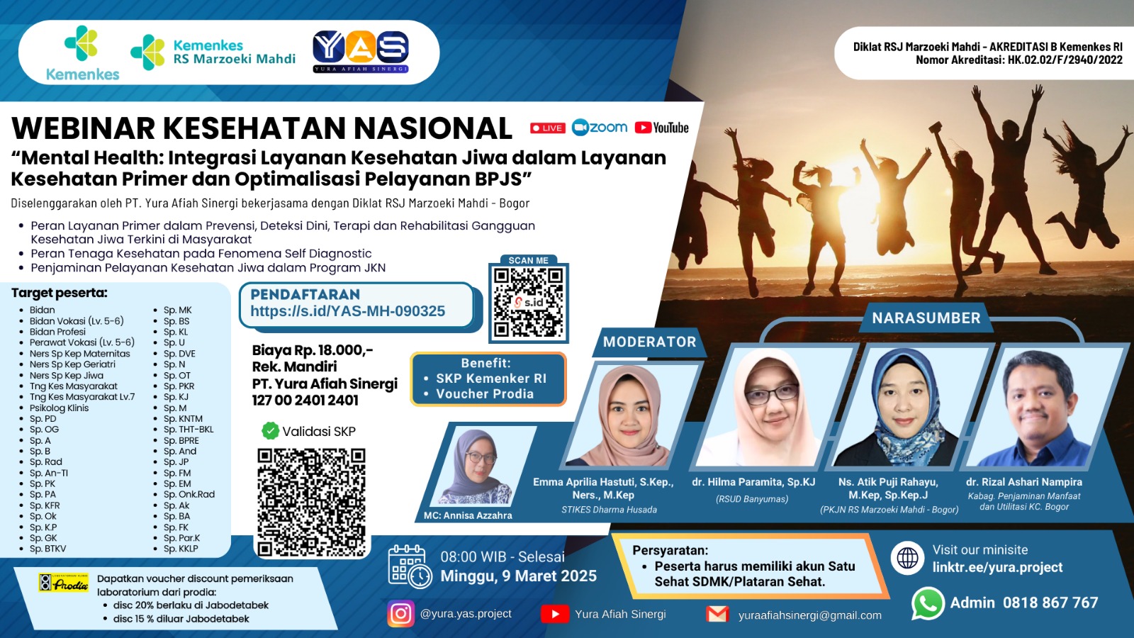 MENTAL HEALTH: INTEGRASI LAYANAN KESEHATAN JIWA DALAM LAYANAN KESEHATAN PRIMER DAN OPTIMALISASI PELAYANAN BPJS Angkatan 1