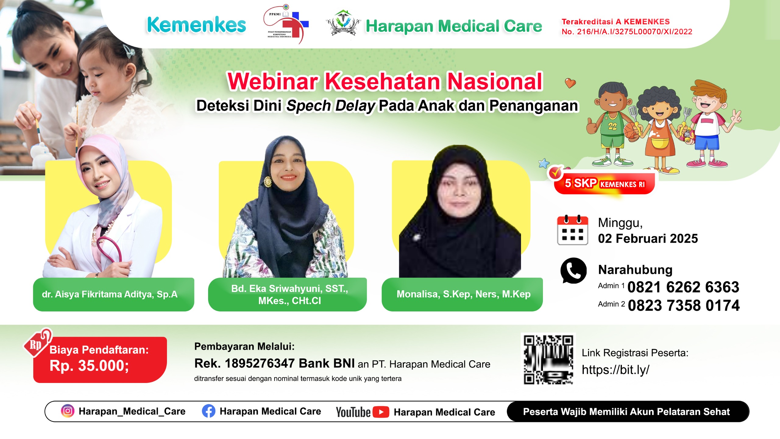 Webinar Deteksi Dini Speech Delay Pada Anak dan Penangganannya