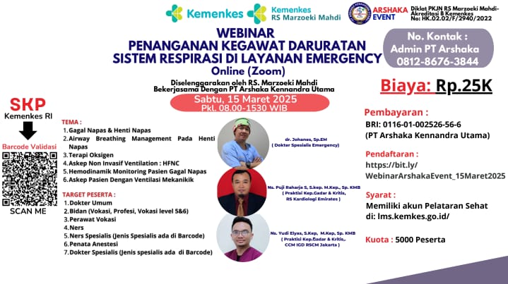 PENANGANAN KEGAWATDARURATAN SISTEM RESPIRASI DI LAYANAN EMERGENCY Angkatan 1